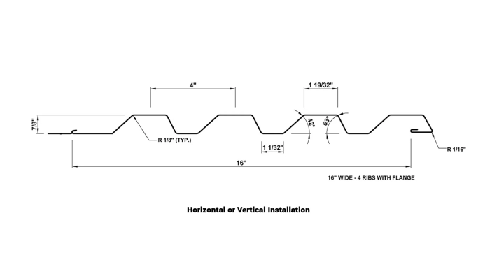 Western Wave® Line Drawing Dimensions