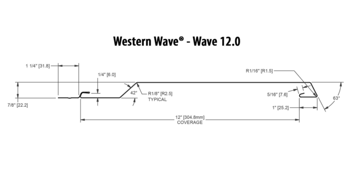 Western Wave - 12.0 Line Drawing